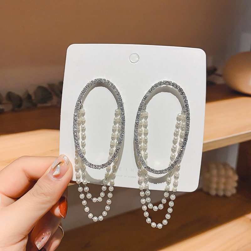 Silver Pin Earrings A Heartbeat Signal Literary Style Personality