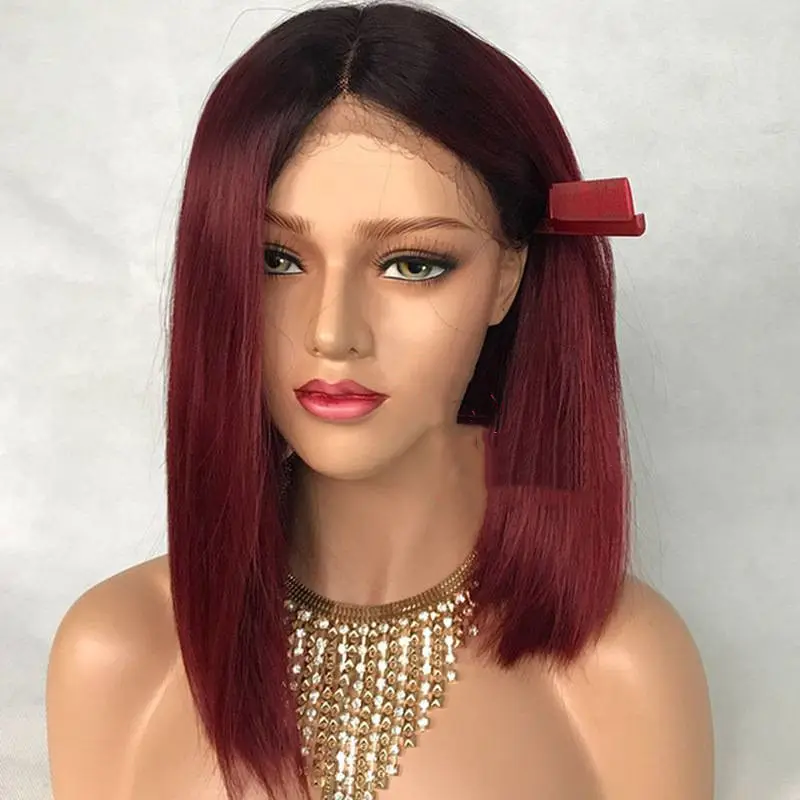 Water Wave Peruvian Human Hair Glueless Lace Front Wigs