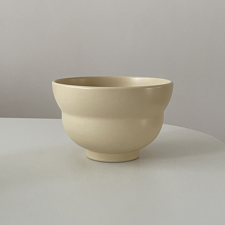 5inch beige gourd bowl