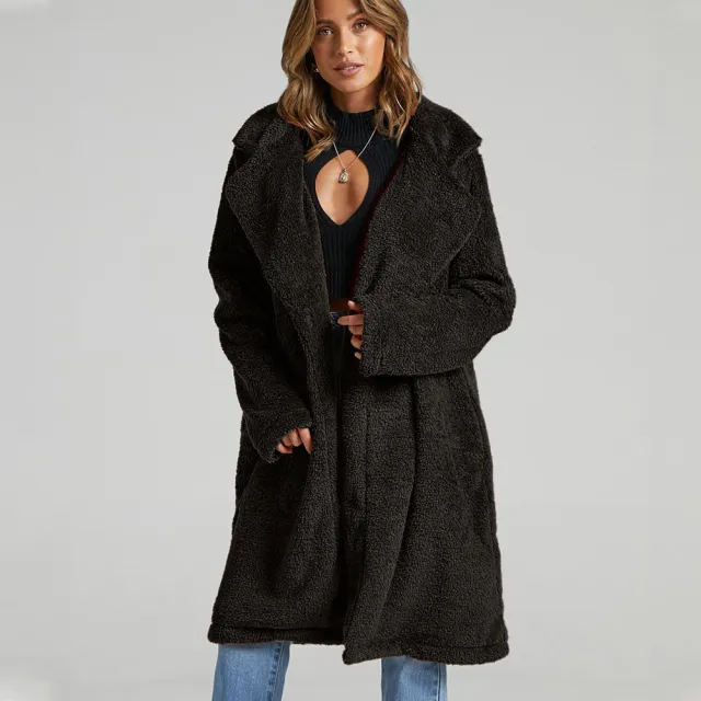 Super Comfortable And Warm Faux Fur Jacket Black - Shop at LoveMi