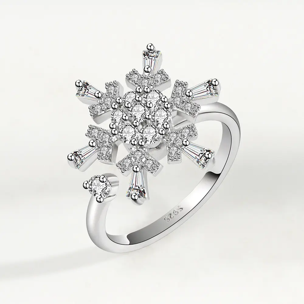 Anxiety Relief S925 Sterling Silver Rotating Ring