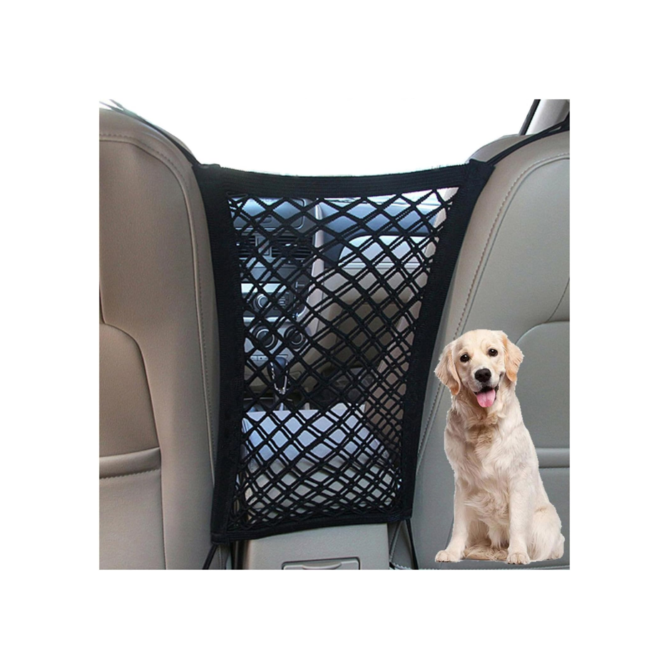 Dog Car Net Barrier Pet Barrier With Car Mesh Organizer For Dog  Child, Safety Divider With Upgraded Storage Pouch, Easy Install 3