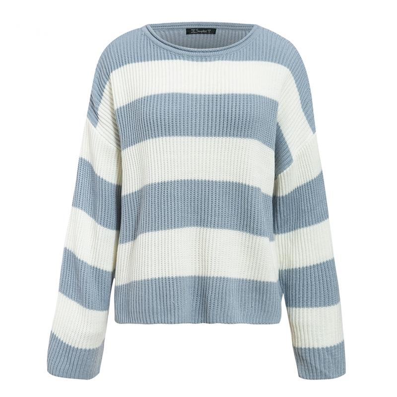 BEYONDARY Autumn & Winter Striped Pullover Sweater – Cozy and Stylish Cold-Weather Wear