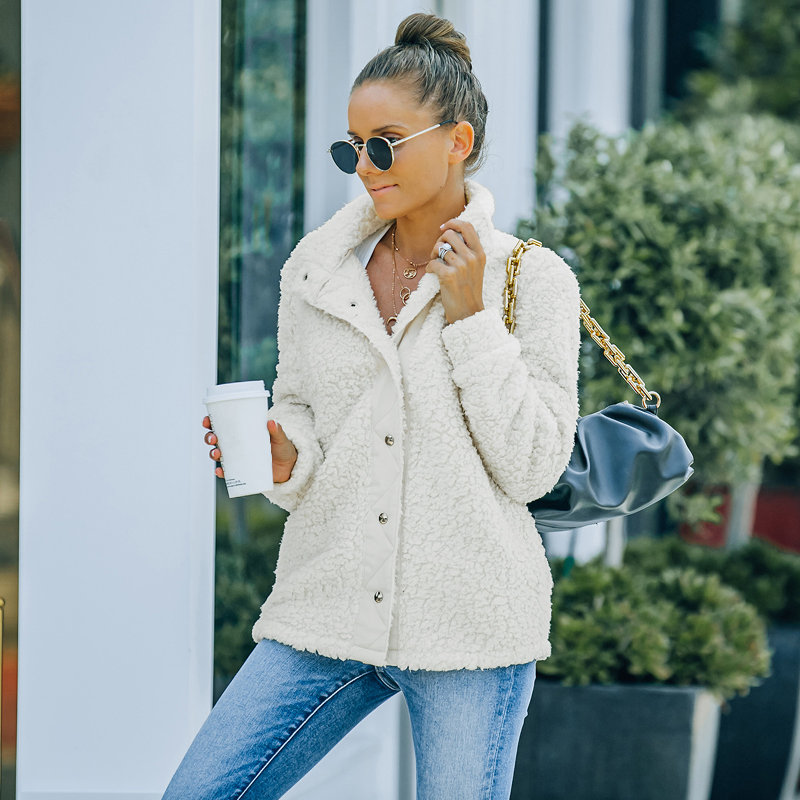 Fashion Hot Style Women's Warm Plush Jacket