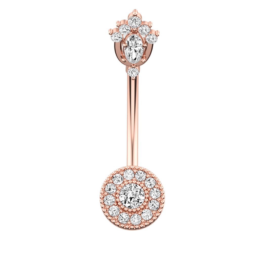 Rose gold crown