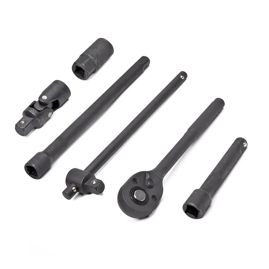 Heavy Duty Ratchet Wrench Socket Set 8-32mm Metric Extension Bar Metal Case — image 8