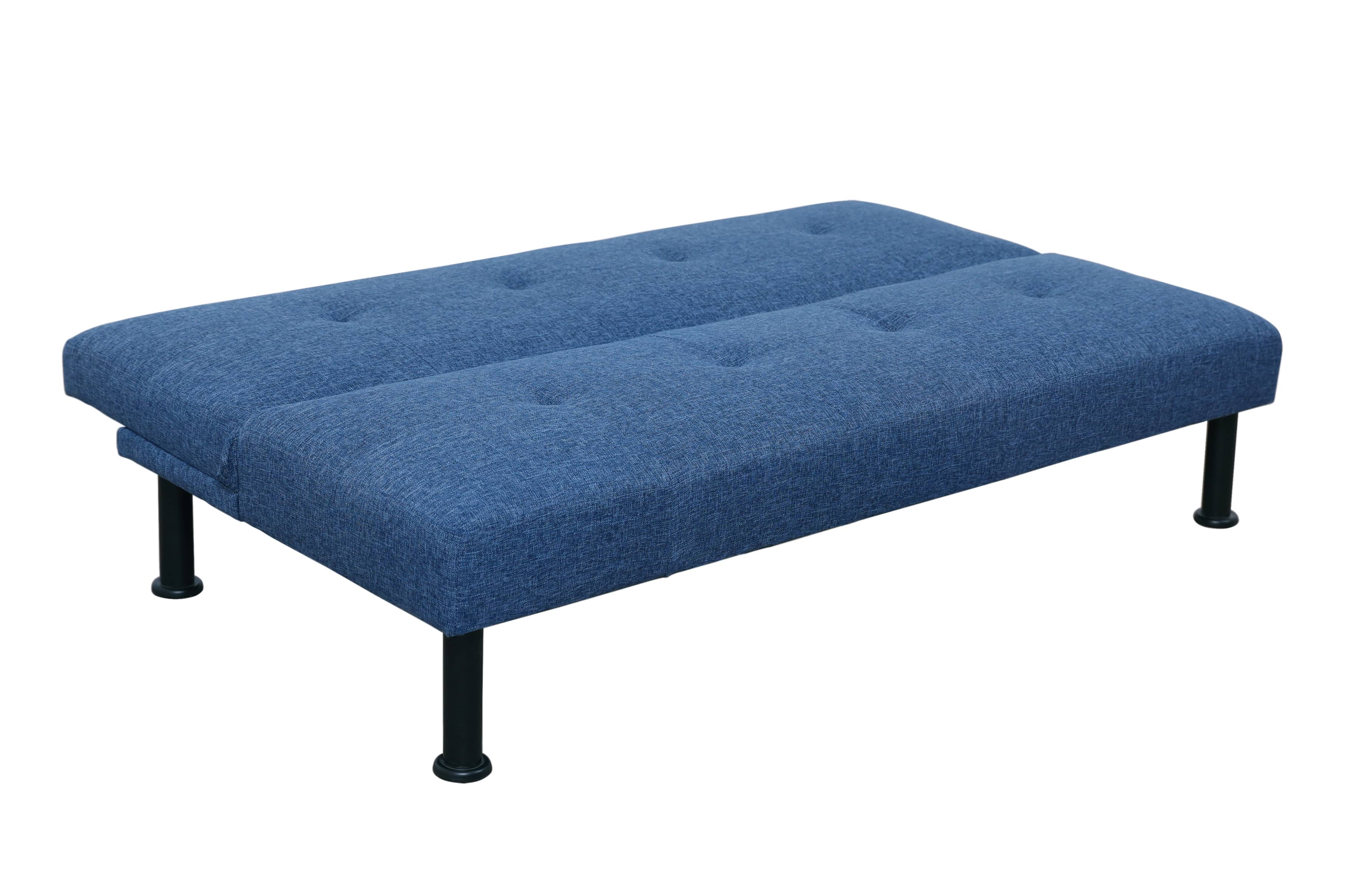 Pickup Only--Blue Linen Living Room Sofabed