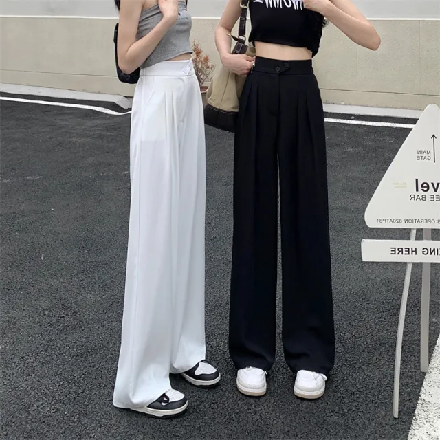 Women's New High Waist Loose Drape Suit Wide Leg Pants Set5 Xl - Shop at LoveMi