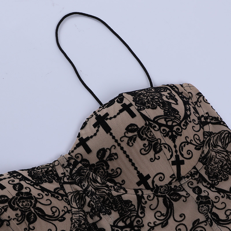 Title 16, Embroidered Pattern Short Camisole