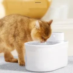 Unplugged Dog And Cat Water Dispenser Automatic Circulation Pet Water - Plastic Tray - View 1