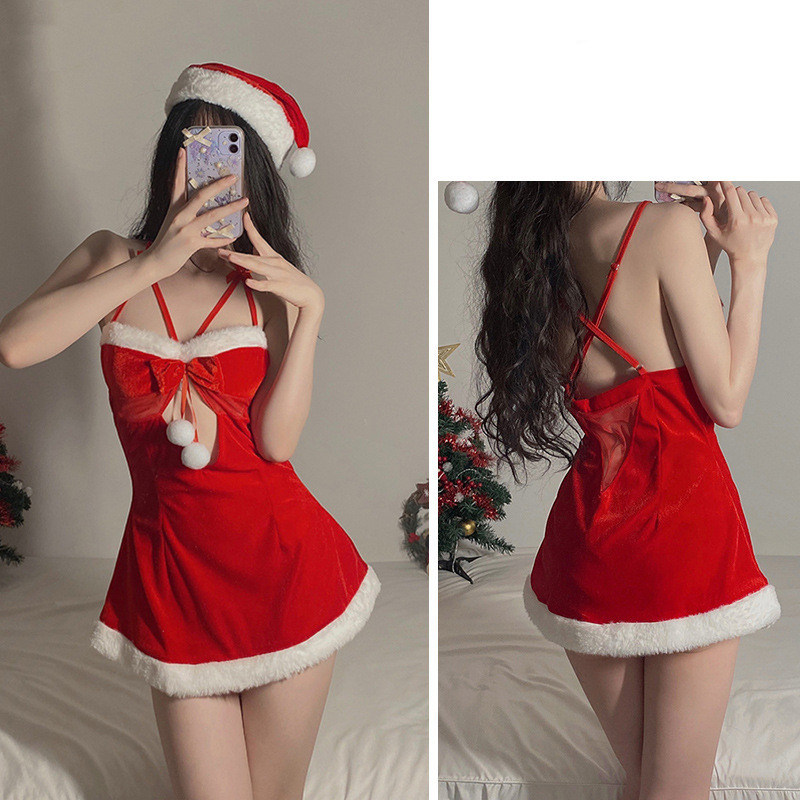 Title 7, Underwear Christmas Cute Velvet Nightdress