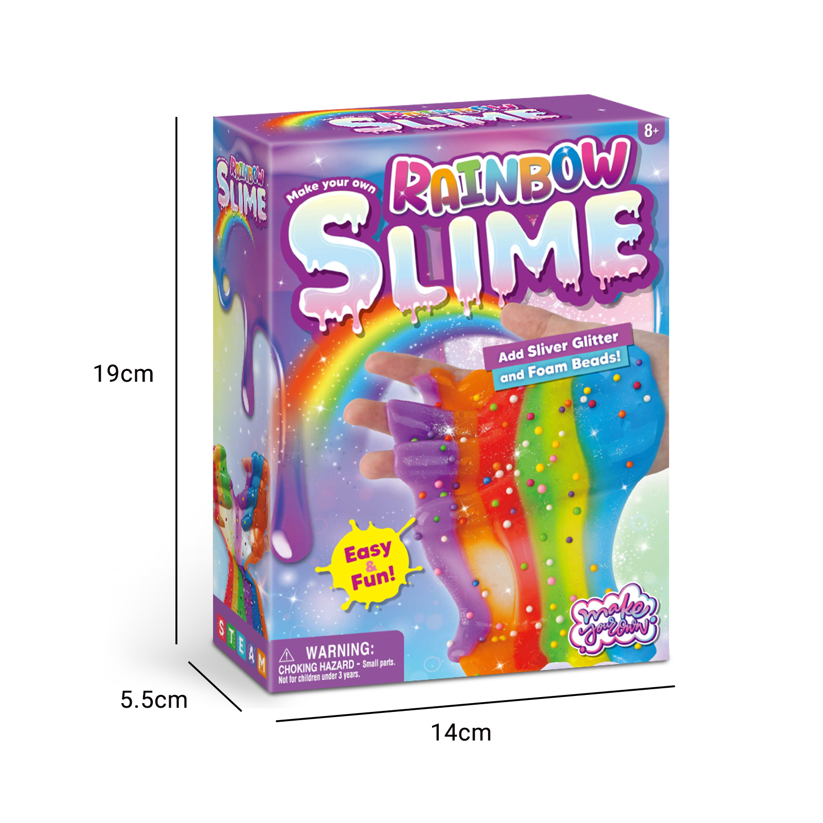 Toy Slime Kit Gifts For Girls 8 Amazing To Make Foam Beans Slimes And Sliver Glitter Slimes Fun Slime Party Favors