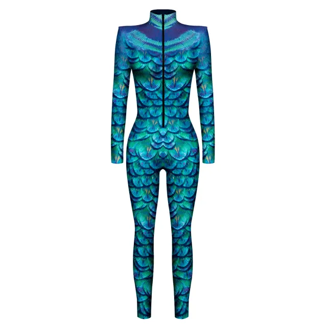 Slim Shoulder Pads Long Sleeve Cosplay Costume Jumpsuit Bkal006 Color - Shop at LoveMi