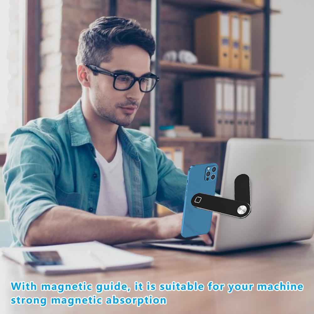 laptop-phone-holder-adjustable-side-mount-clip-magnetic-monitor-mount-computer-cellphone-stand-foldable-aluminum-expansion-bracket-tablet-clip-dual-screen