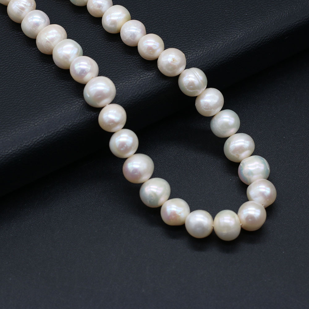 Natural Freshwater Pearl Punch Bead String — foto 4