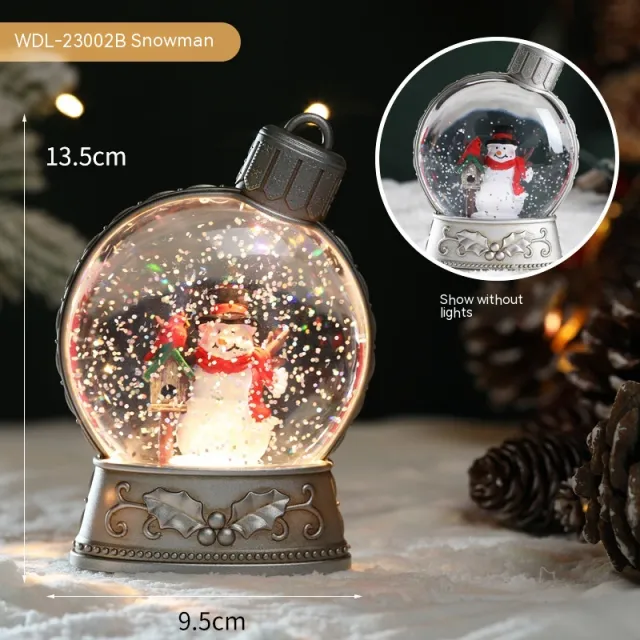 Christmas Holiday Decorations Luminous Simulation Flat Light LED Decoration Scene Layout Flame Light Home Decor Wdl 23002B Snowman - Shop at LoveMi