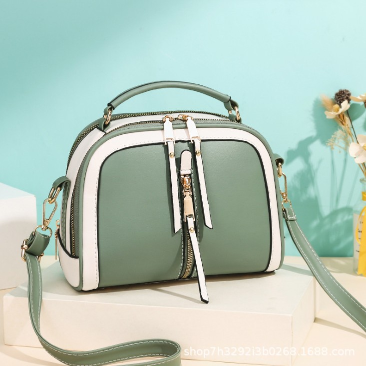 New Fashion Large capacity Trendy Korean Version Of The Single shoulder Messenger Bag Green - Shop at LoveMi