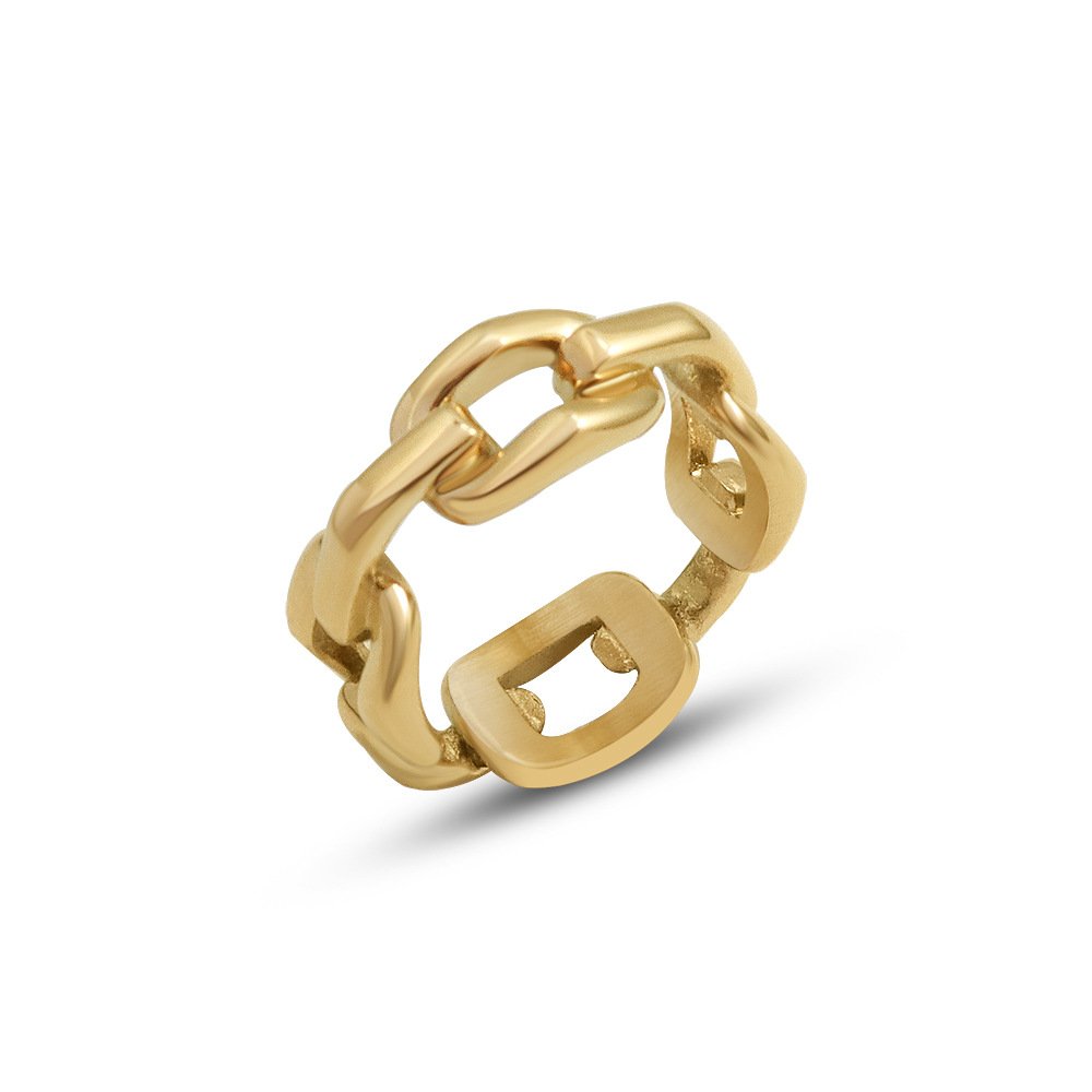 Title 4, Fashion Square Overlay Chain Ring