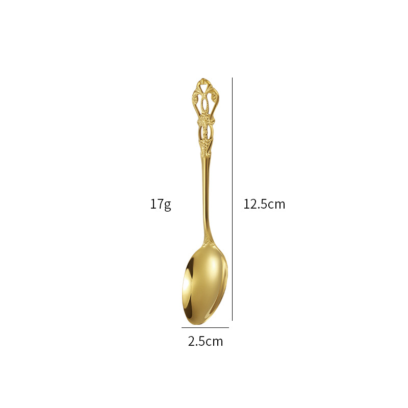 Small golden spoon