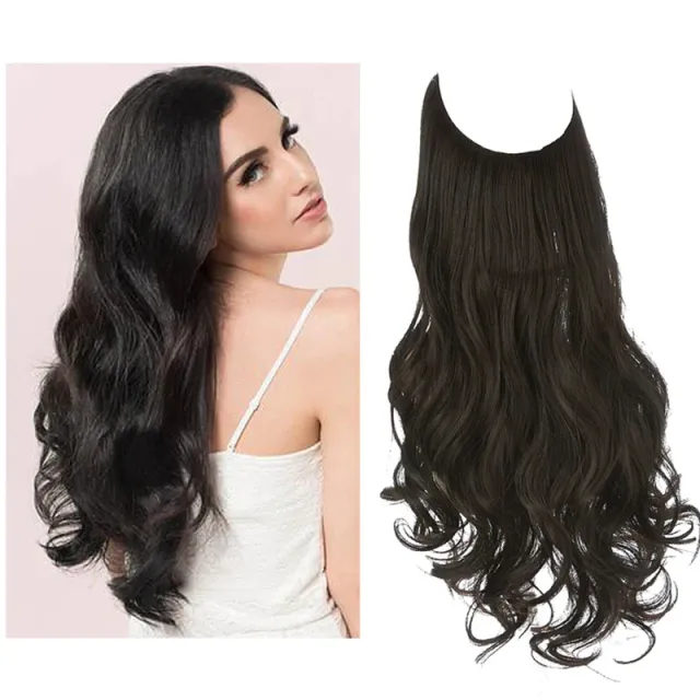 Wig Female Extension Chemical Fiber Long Curly Hair Matte High temperature Fiber Fishing Thread Wig Set No.4 - Shop at LoveMi