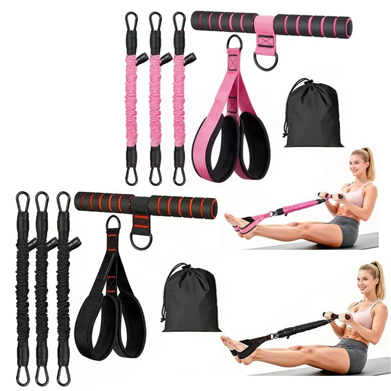 Upgraded Pedal Resistance Bands With Handle Gym Exercise Woman — image 5