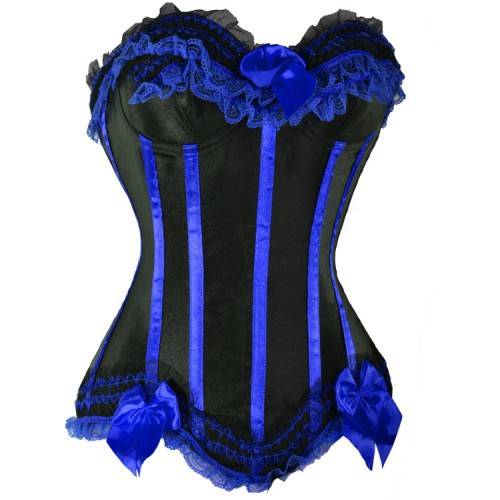 Blue Corset with Bows
