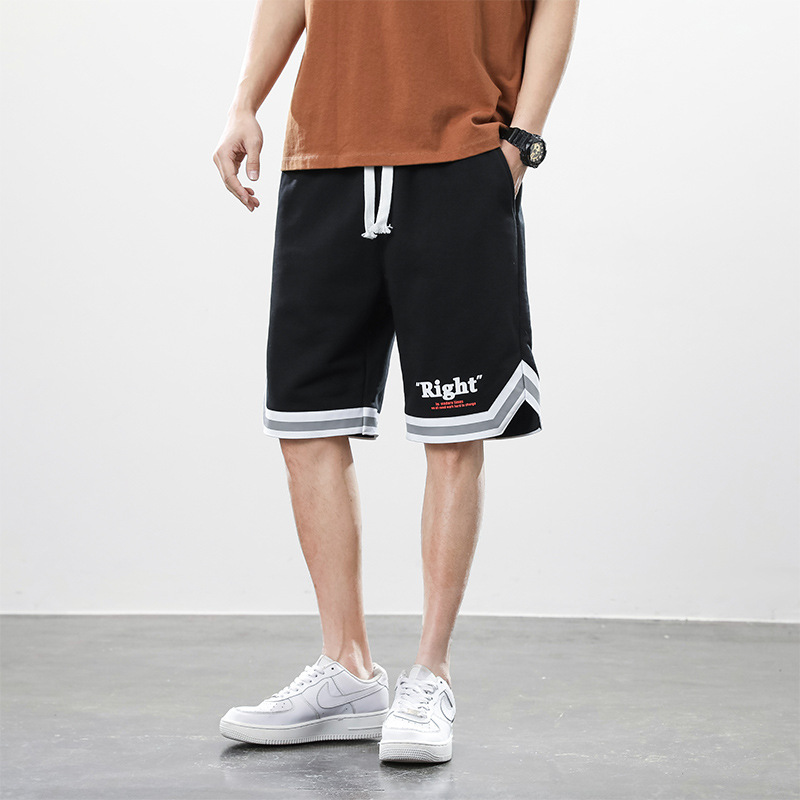 Men's Summer Loose Letter Print Casual Shorts - 9