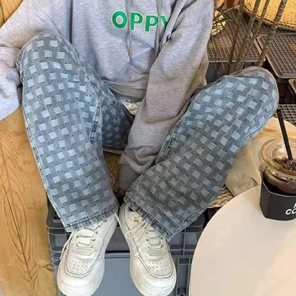 Fashion Loose Checked Casual Pants