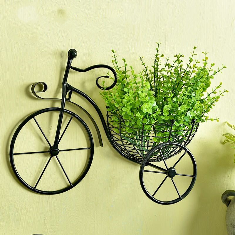 Creative Bicycle European Style Wrought Iron Wall Decoration