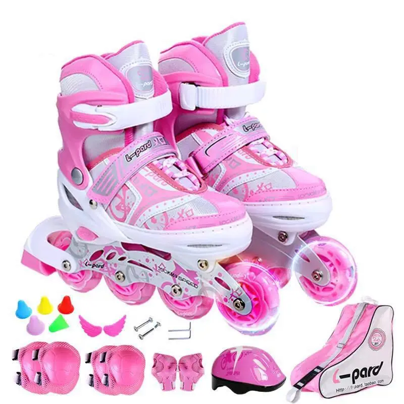 Skate Children Full Set Beginner Adjustable Shoes Boys Roller