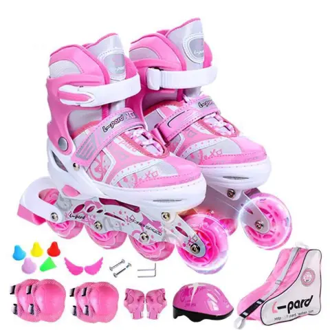 Skate Children Full Set Beginner Adjustable Shoes Boys Roller