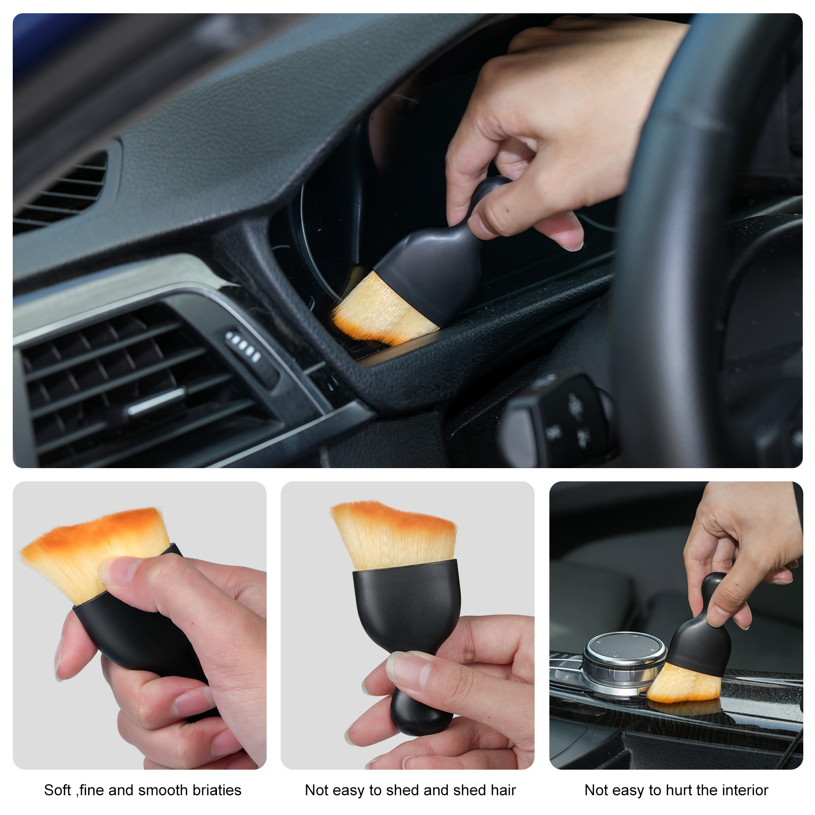 GALAX PRO 40-piece Car Beauty Brush Set, With Soft Detail Brush, Sponge, Tire Brush Tool Kit, Chenille Gloves, Super Soft Towels, Etc.