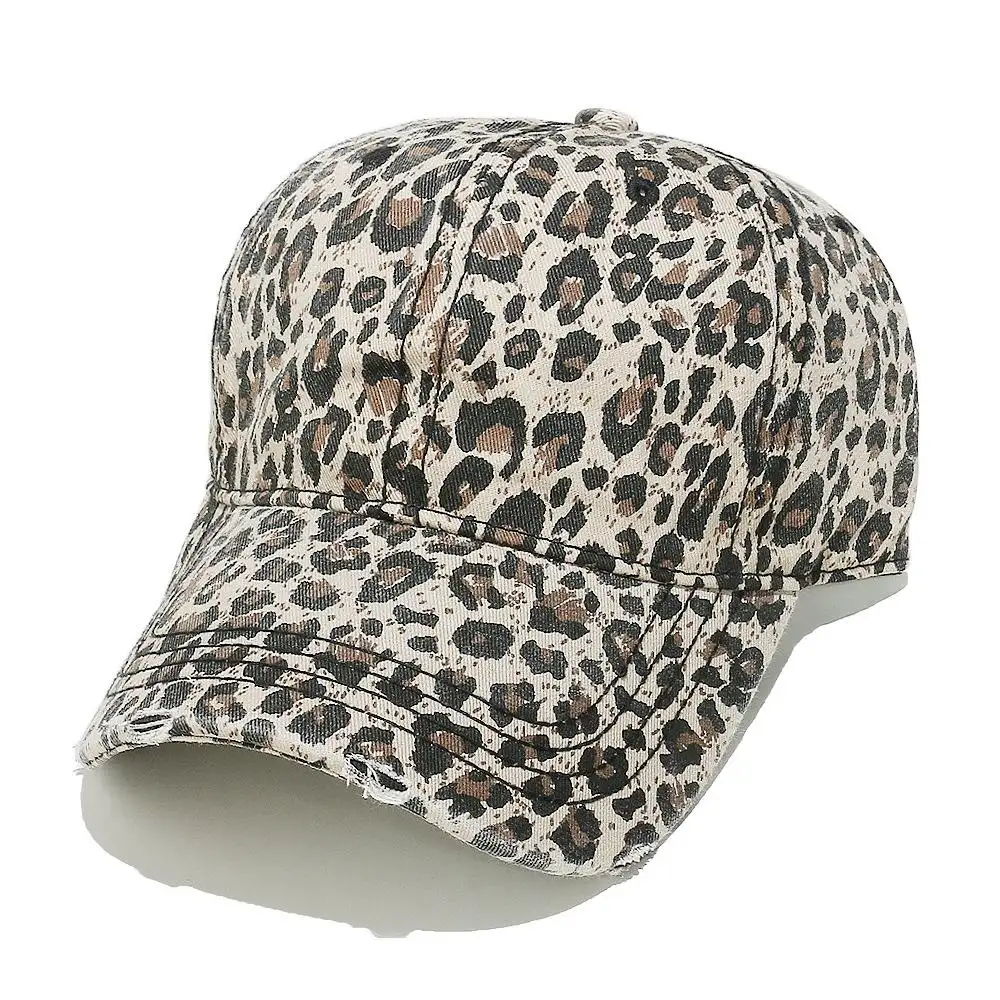 Korean-style Vintage Leopard Print Baseball Cap