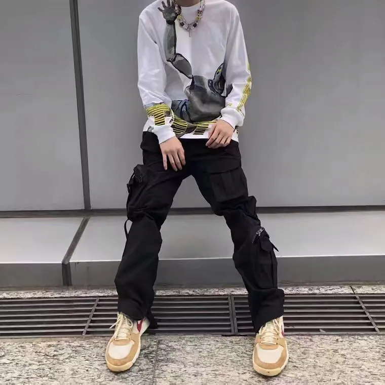 Men's And Women's Button-down Decorative Trousers