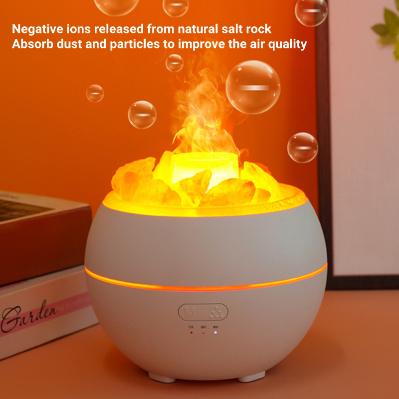 Salt Stone Simulation Flame Aromatherapy Machine — foto 4