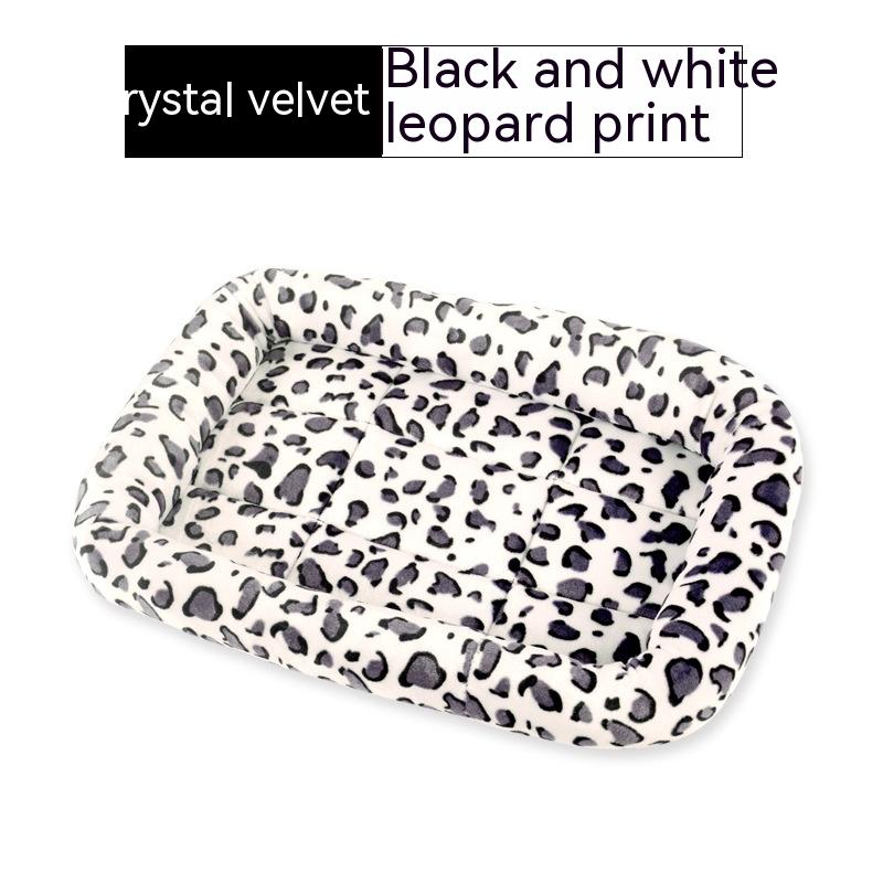 Crystal White Velvet Leopard