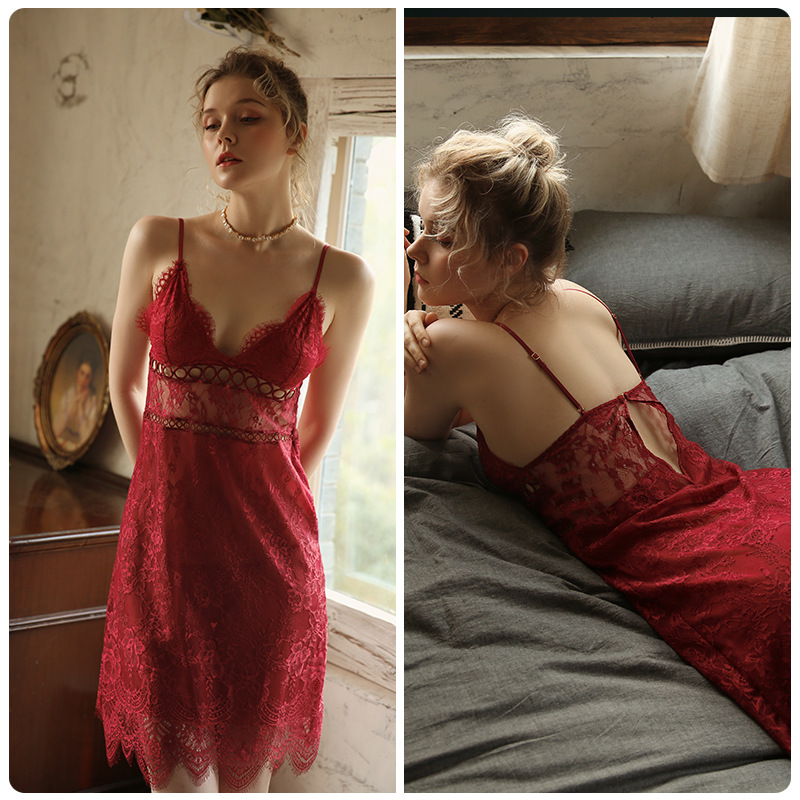 Title 8, Sexy V-neck strap nightdress