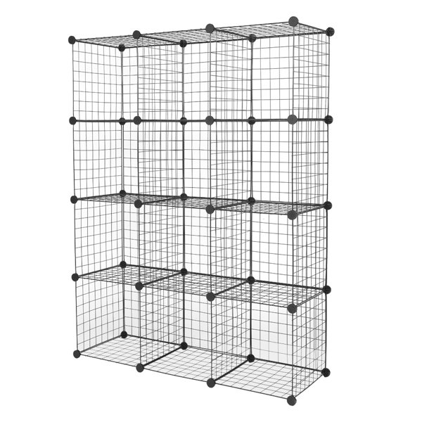 12-Cube Organizer Cube Storage Storage Shelves Wire Cube Storage Origami... 3