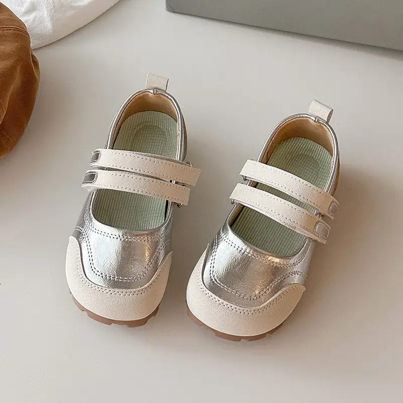 Girls' Leather Shoes With Princess Style Soft Sole Single Shoes And Children's Shoes