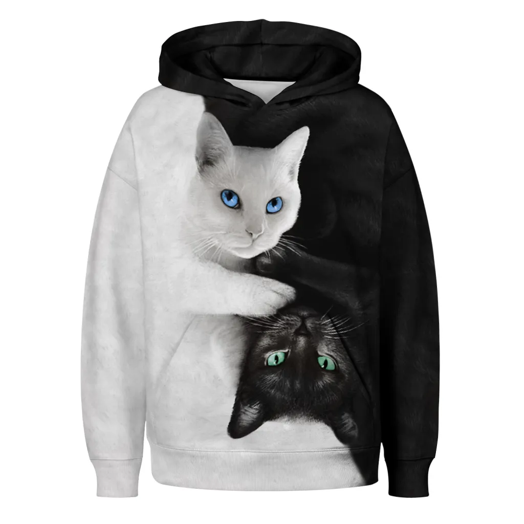 Hooded Long-sleeved Sweatshirt Pullover - 5 Style-S
