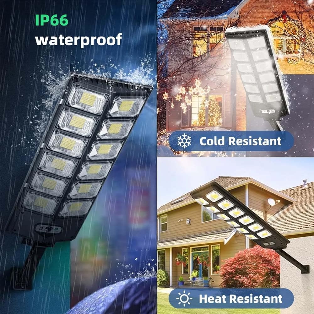 504LED Solar Induction Motion Sensor Street Lamp, Remote Control Solar Wall Light With 3 Lighting Modes, 4500mAh,Dusk To Dawn Security Lighting For Garden Schools, Streets, Courtyards, Garden