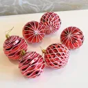 8Cm 6Pcs Red