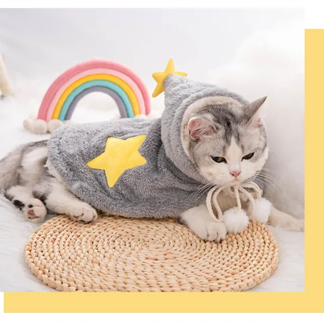 Puppy Cloak Nightgown For Autumn And Winter Plus Velvet Thickening Grey - Shop at LoveMi