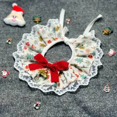 Pet Christmas Bow Tie Bib Slobber Scarf - 12 Style - View 1