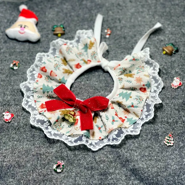Pet Christmas Bow Tie Bib Slobber Scarf 12 Style - Shop at LoveMi