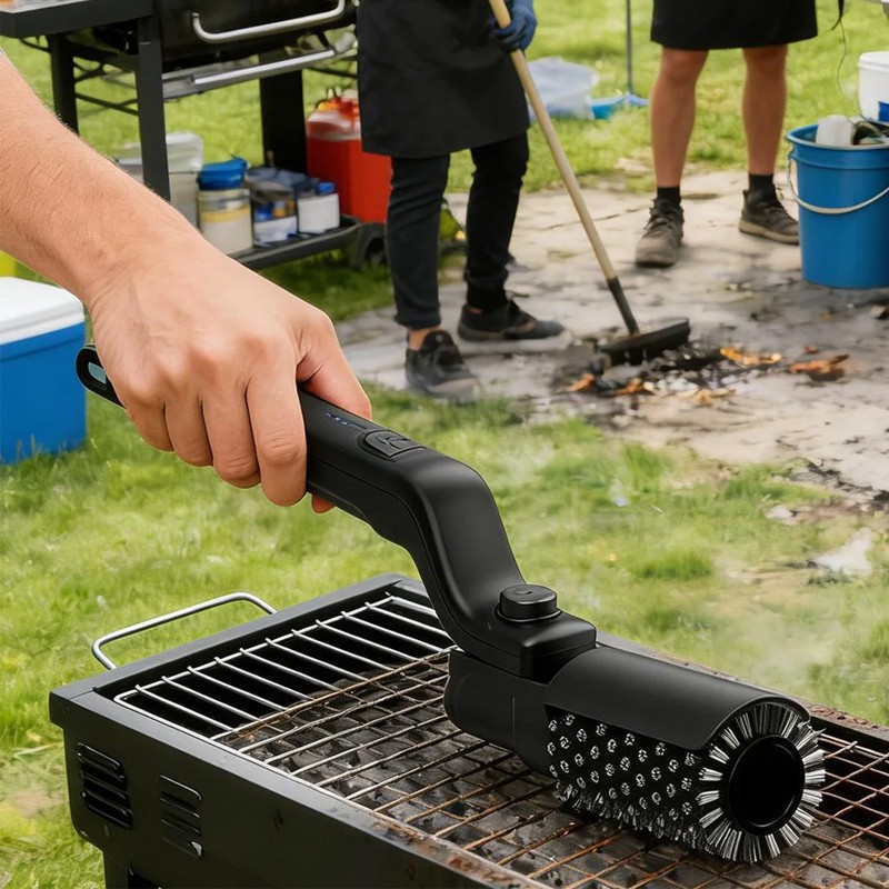 Electric Grill Cleaning Brush Rotary BBQ Cleaner Tool 3-Speed 2600mAh Cordless — image 8