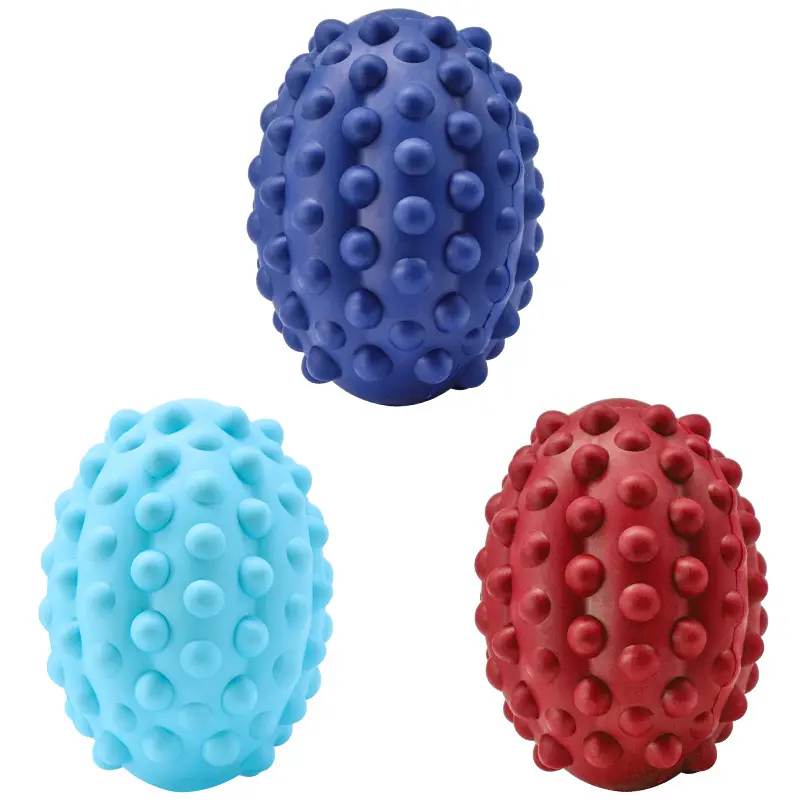 Pet Toy Rubber Bump Rugby Vocal Resistance