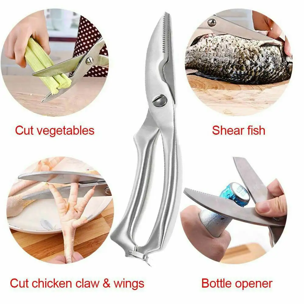 Knives Kitchen Shears Stainless Steel Poultry Fish