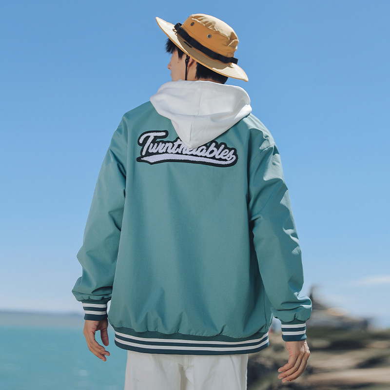 Embroidered Baseball Jacket Men's All-match Casual Towel Embroidered Jacket
