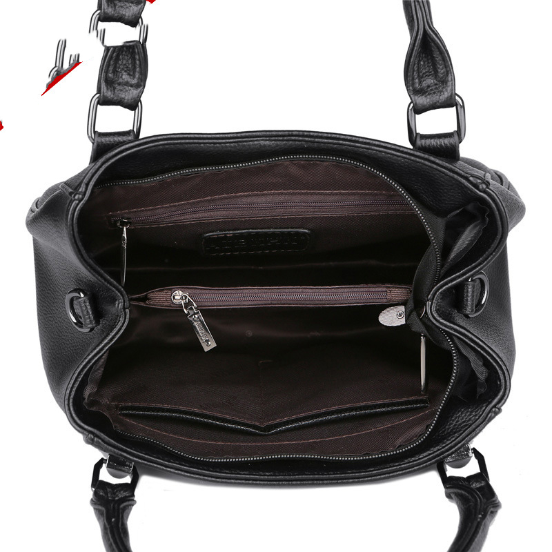 Title 5, Bolsa crossbody casual de couro macio, perfeita...